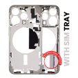 Apple iPhone 15 Pro Middle Frame with Small Parts - Natural Titanium Pulled A