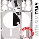 Apple iPhone 15 Pro Middle Frame with Small Parts - Natural Titanium Pulled A