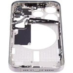 Apple iPhone 15 Pro Middle Frame with Small Parts (No Charger Flex) - White Titanium AM Plus