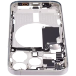 Apple iPhone 15 Pro Middle Frame with Small Parts (No Charger Flex) - White Titanium AM Plus