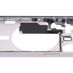 Apple iPhone 15 Pro Middle Frame with Small Parts (No Charger Flex) - White Titanium AM Plus