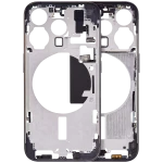 Apple iPhone 15 Pro Middle Frame with Small Parts (No Charger Flex) - Blue Titanium AM Plus