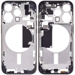 Apple iPhone 15 Pro Middle Frame with Small Parts (No Charger Flex) - Blue Titanium AM Plus