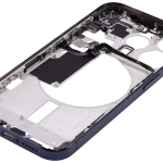Apple iPhone 15 Pro Middle Frame with Small Parts (No Charger Flex) - Blue Titanium AM Plus