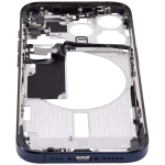 Apple iPhone 15 Pro Middle Frame with Small Parts (No Charger Flex) - Blue Titanium AM Plus
