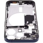 Apple iPhone 15 Pro Middle Frame with Small Parts (No Charger Flex) - Blue Titanium AM Plus