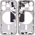 Apple iPhone 15 Pro Middle Frame with Small Parts (No Charger Flex) - Natural Titanium AM Plus