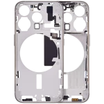 Apple iPhone 15 Pro Middle Frame with Small Parts (No Charger Flex) - Natural Titanium AM Plus