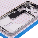 Apple iPhone 15 Pro Middle Frame with Small Parts (No Charger Flex) - Natural Titanium AM Plus