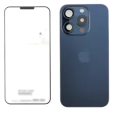 Apple iPhone 15 Pro Back Cover with Magnet Bazel incl NFC and Flash Flex - Blue Titanium Service Pack
