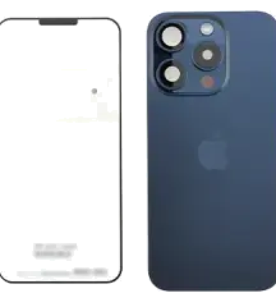 Apple iPhone 15 Pro Back Cover with Magnet Bazel incl NFC and Flash Flex - Blue Titanium Service Pack