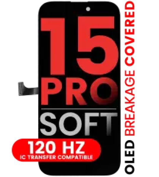 Apple iPhone 15 Pro Display Soft OLED (120Hz)