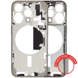 Apple iPhone 15 Pro Middle Frame with Small Parts (No Charger Flex) - Natural Titanium Pulled B