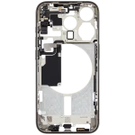 Apple iPhone 15 Pro Middle Frame with Small Parts (No Charger Flex) - Natural Titanium Pulled B