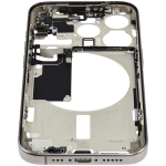 Apple iPhone 15 Pro Middle Frame with Small Parts (No Charger Flex) - Natural Titanium Pulled B