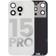 Apple iPhone 15 Pro Back Cover with Magnet Bazel incl NFC and Flash Flex - White Titanium Pulled B
