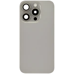 Apple iPhone 15 Pro Back Cover with Magnet Bazel incl NFC and Flash Flex - Natural Titanium Pulled B