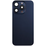 Apple iPhone 15 Pro Back Cover with Magnet Bazel incl NFC and Flash Flex - Blue Titanium Pulled B