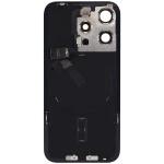 Apple iPhone 15 Pro Back Cover with Magnet Bazel incl NFC and Flash Flex - Blue Titanium Pulled B
