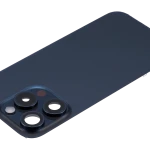 Apple iPhone 15 Pro Back Cover with Magnet Bazel incl NFC and Flash Flex - Blue Titanium Pulled B
