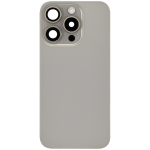 Apple iPhone 15 Pro Back Cover with Magnet Bazel incl NFC and Flash Flex - Natural Titanium Pulled C