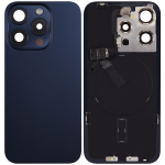 Apple iPhone 15 Pro Back Cover with Magnet Bazel incl NFC and Flash Flex - Blue Titanium Pulled C