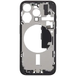 Apple iPhone 15 Pro Middle Frame with Small Parts - Black Titanium Pulled C