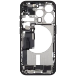 Apple iPhone 15 Pro Middle Frame with Small Parts - Black Titanium Pulled C