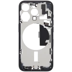 Apple iPhone 15 Pro Middle Frame with Small Parts - Blue Titanium Pulled B