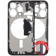Apple iPhone 15 Pro Middle Frame with Small Parts - Black Titanium Pulled B