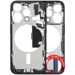 Apple iPhone 15 Pro Middle Frame with Small Parts - Blue Titanium Pulled A