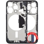 Apple iPhone 15 Pro Middle Frame with Small Parts - Blue Titanium Pulled A