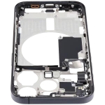 Apple iPhone 15 Pro Middle Frame with Small Parts (No Charger Flex) - Black Titanium Pulled B