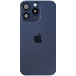 Apple iPhone 15 Pro Back Cover with Magnet Bazel incl NFC and Flash Flex - Blue Titanium Service Pack