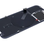 Apple iPhone 15 Pro Back Cover with Magnet Bazel incl NFC and Flash Flex - Blue Titanium Service Pack