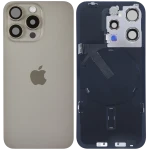 Apple iPhone 15 Pro Back Cover with Magnet Bazel incl NFC and Flash Flex - Natural Titanium Service Pack