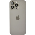 Apple iPhone 15 Pro Back Cover with Magnet Bazel incl NFC and Flash Flex - Natural Titanium Service Pack