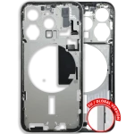 Apple iPhone 15 Pro Middle Frame with Small Parts (No Charger Flex) - White Titanium Pulled C