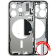 Apple iPhone 15 Pro Middle Frame with Small Parts (No Charger Flex) - White Titanium Pulled C