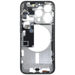 Apple iPhone 15 Pro Middle Frame with Small Parts (No Charger Flex) - White Titanium Pulled C