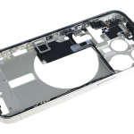 Apple iPhone 15 Pro Middle Frame with Small Parts (No Charger Flex) - White Titanium Pulled C