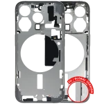 Apple iPhone 15 Pro Middle Frame with Small Parts (No Charger Flex) - White Titanium Pulled B