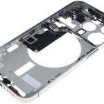 Apple iPhone 15 Pro Middle Frame with Small Parts (No Charger Flex) - White Titanium Pulled B