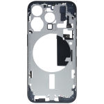 Apple iPhone 15 Pro Middle Frame with Small Parts (No Charger Flex) - Blue Titanium Pulled B
