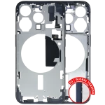 Apple iPhone 15 Pro Middle Frame with Small Parts (No Charger Flex) - Blue Titanium Pulled C