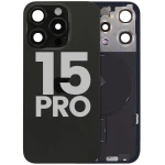 Apple iPhone 15 Pro Back Cover with Magnet Bazel incl NFC and Flash Flex - Black Titanium Pulled A