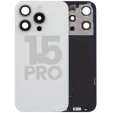 Apple iPhone 15 Pro Back Cover with Magnet Bazel incl NFC and Flash Flex - White Titanium Pulled A