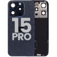 Apple iPhone 15 Pro Back Cover with Magnet Bazel incl NFC and Flash Flex - Blue Titanium Pulled A