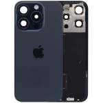 Apple iPhone 15 Pro Back Cover with Magnet Bazel incl NFC and Flash Flex - Blue Titanium Service Pack