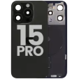 Apple iPhone 15 Pro Back Cover with Magnet Bazel incl NFC and Flash Flex - Blue Titanium Pulled B